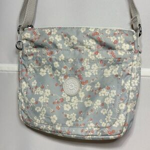 Kipling Sebastian Floral Crossbody Bag - Gray and Pink